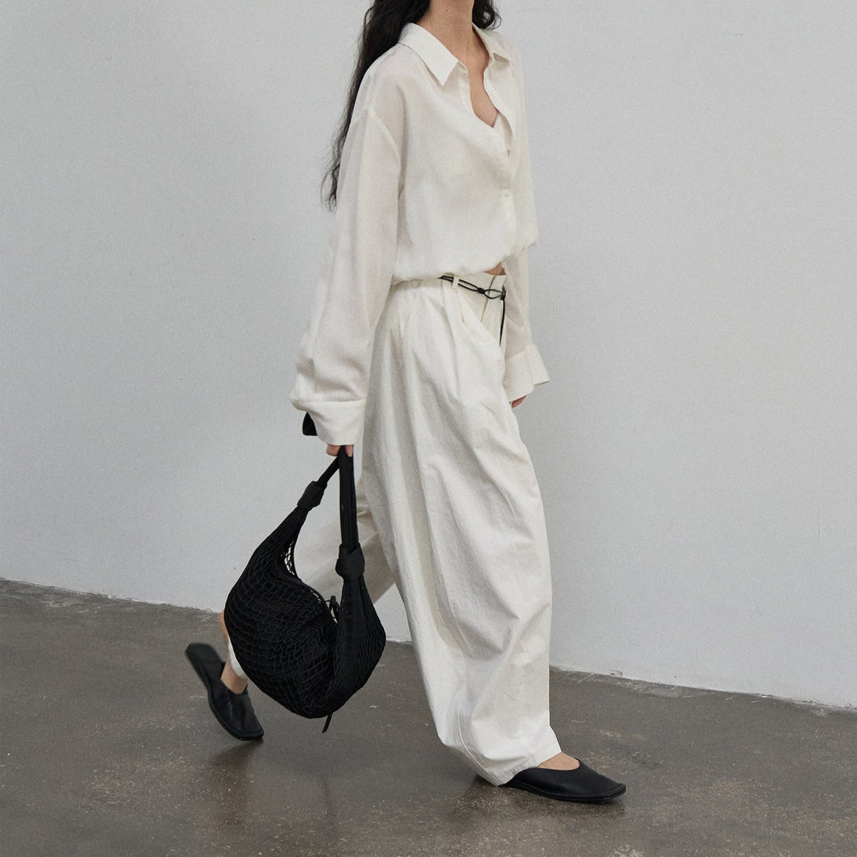 Volume Tuck Wide Pants