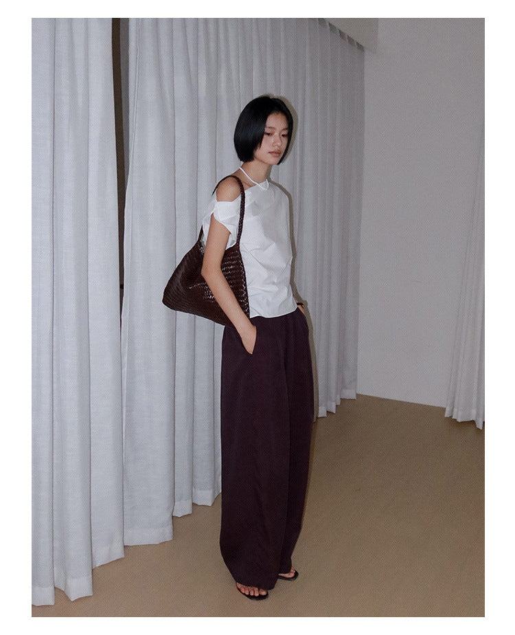 Asymmetric Shoulder Blouse