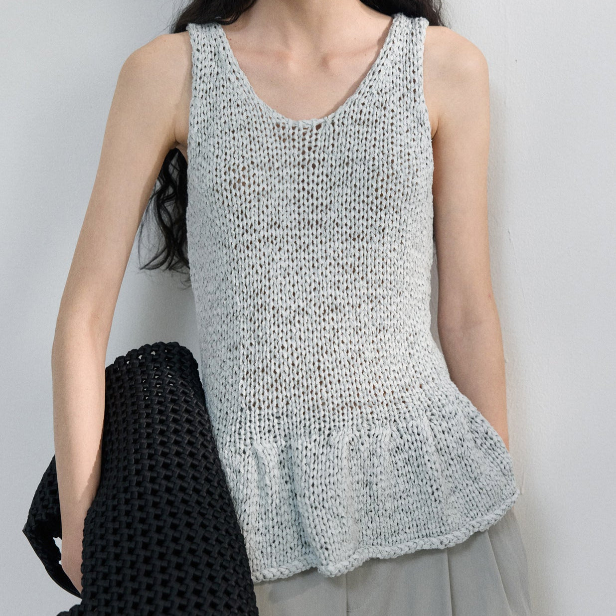 Flare Hem Knit Tank