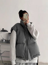 Oversized down vest