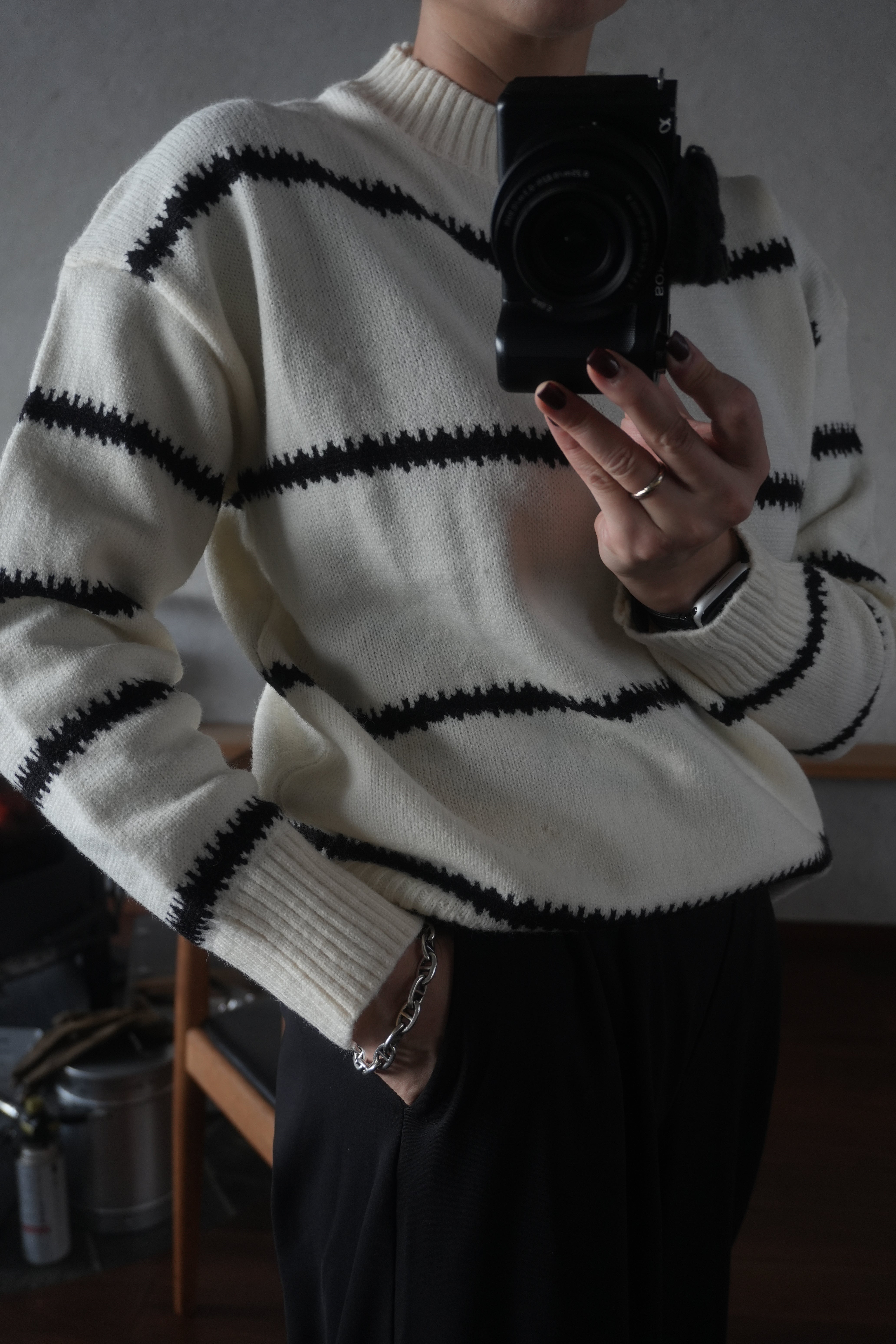 Stitch Line Knit Sweater