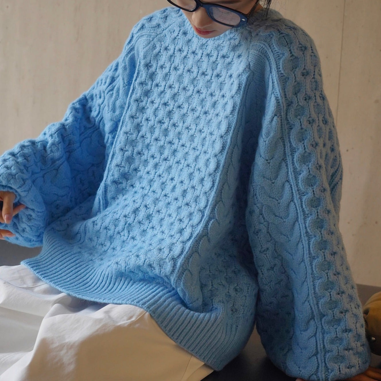 cable color sweater