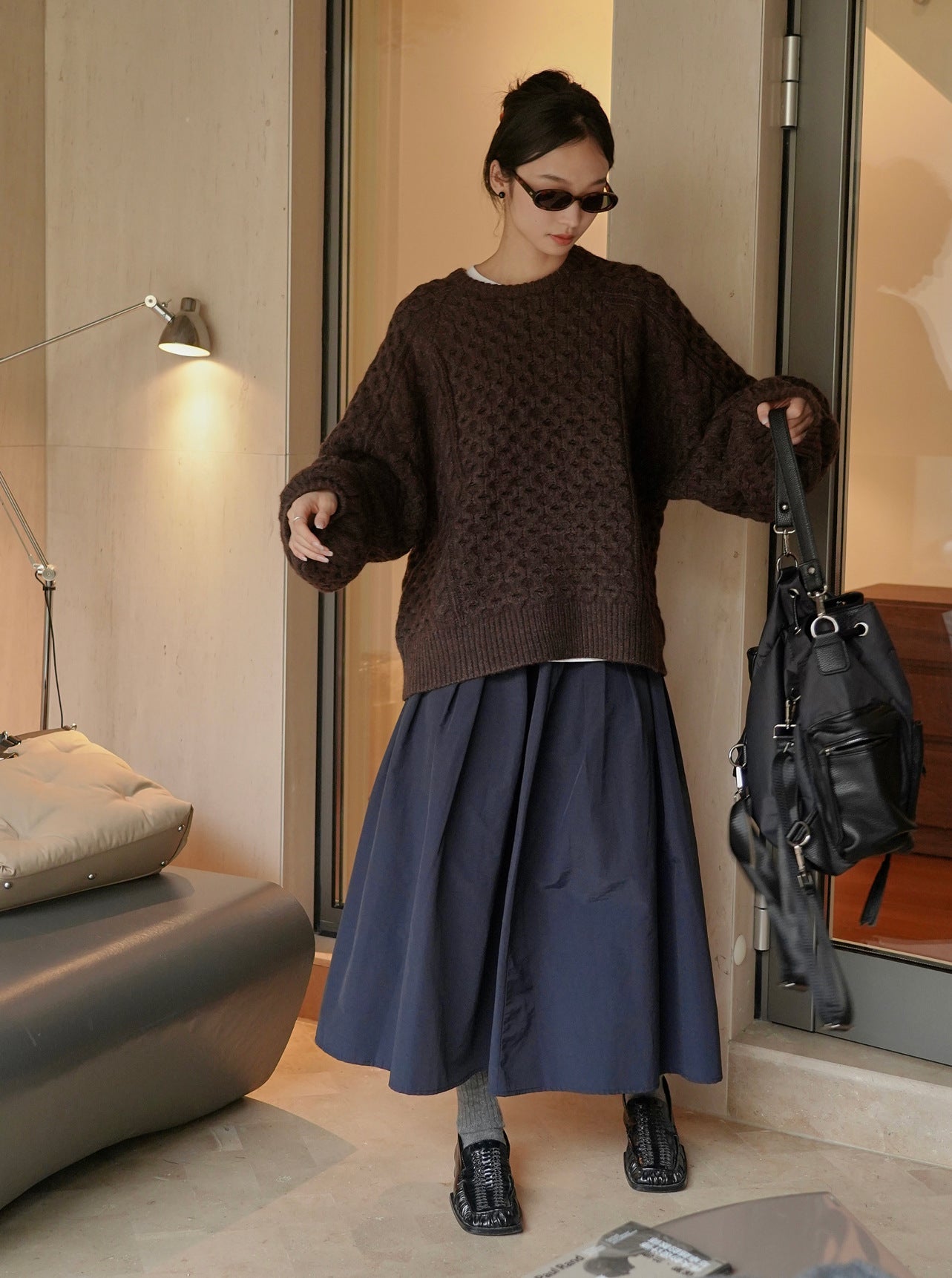 cable color sweater