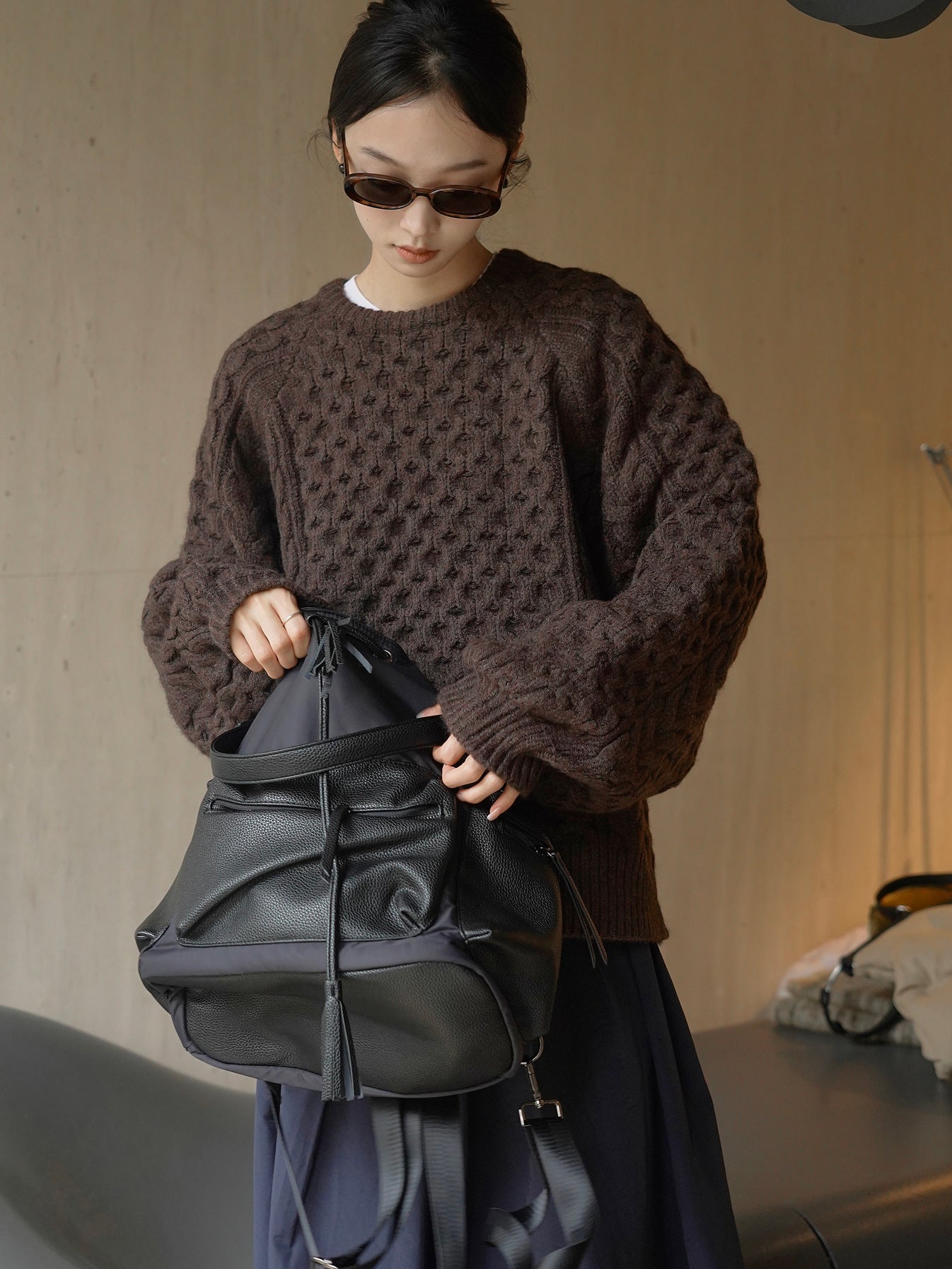cable color sweater