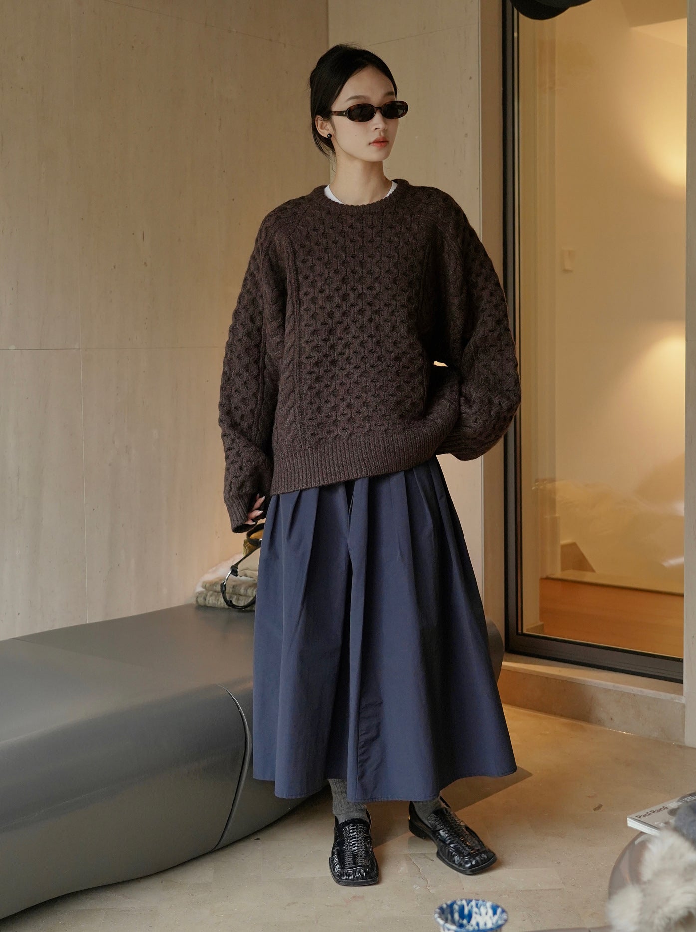 cable color sweater