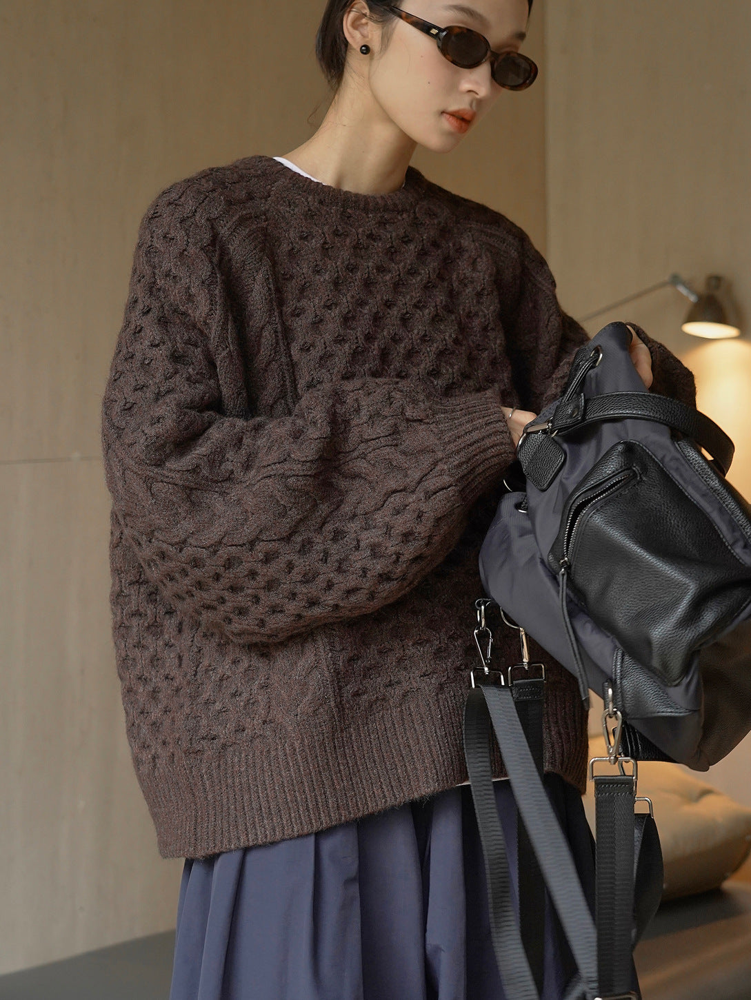 cable color sweater