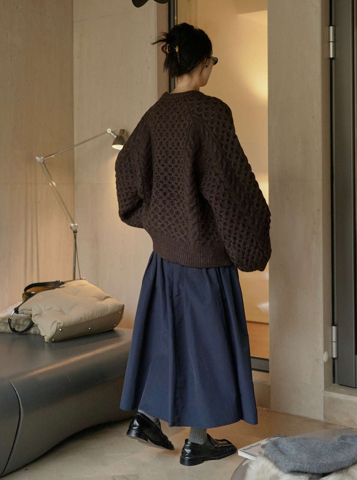 cable color sweater