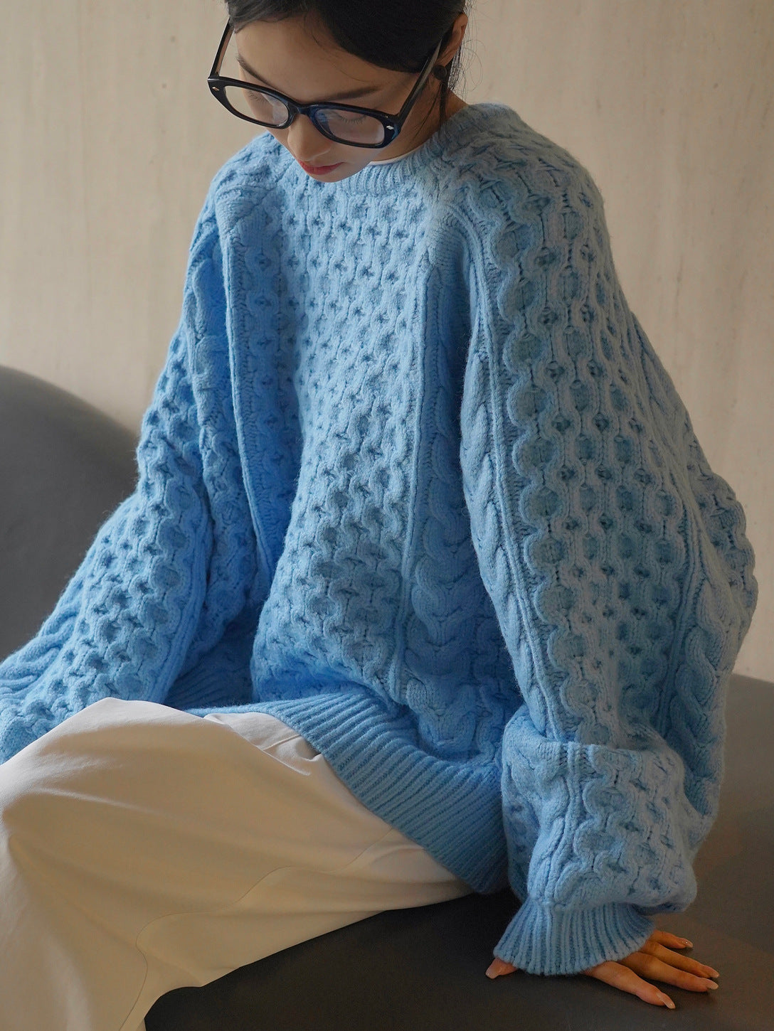 cable color sweater