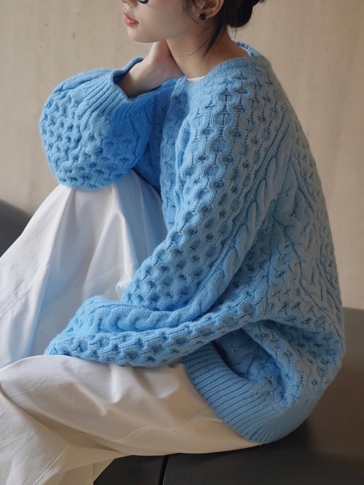 cable color sweater