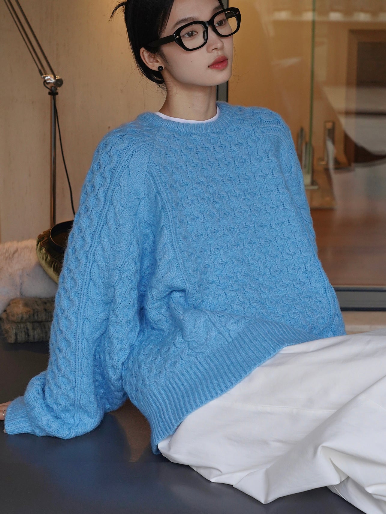 cable color sweater