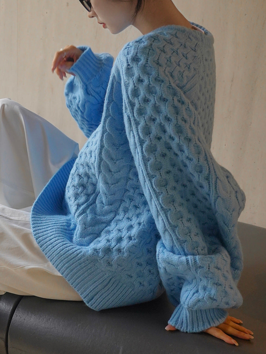 cable color sweater