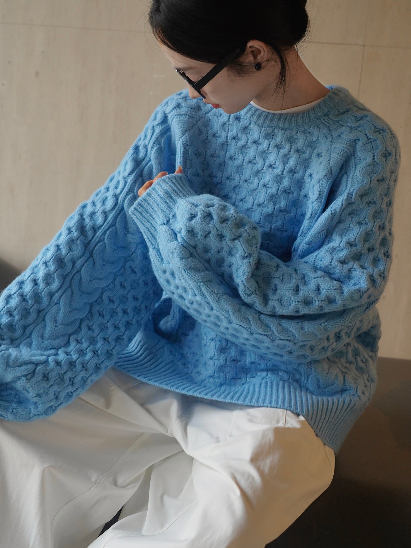 cable color sweater