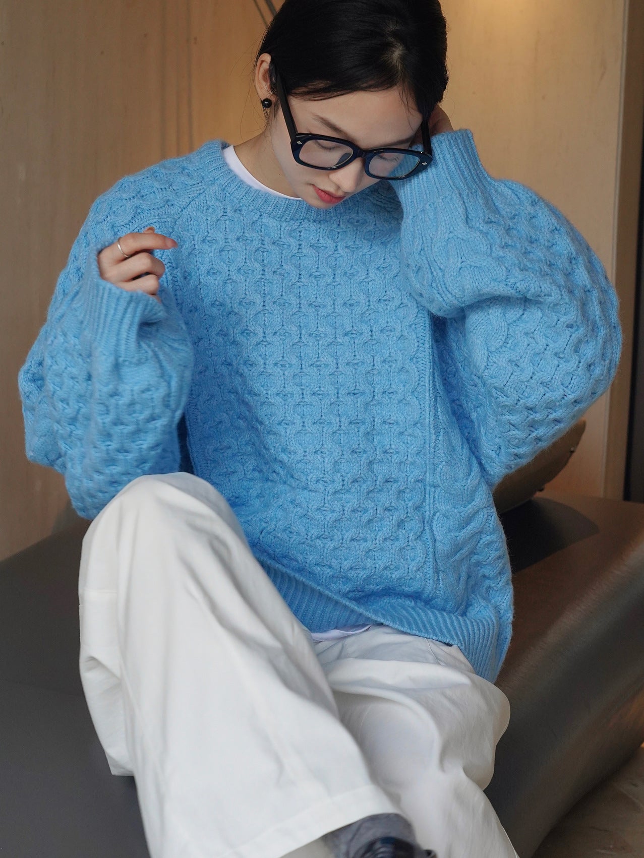 cable color sweater