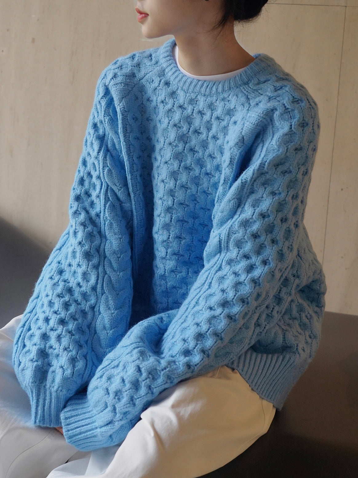 cable color sweater