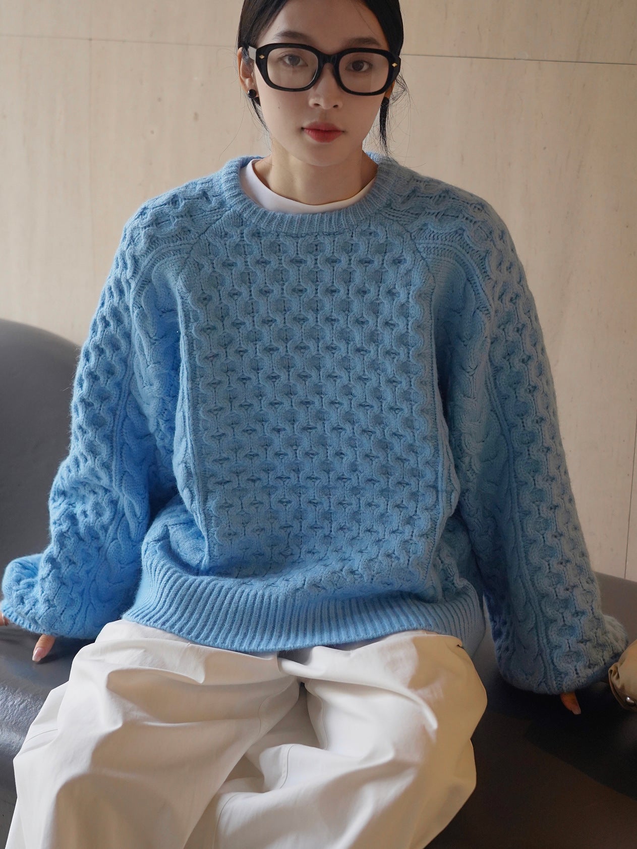 cable color sweater