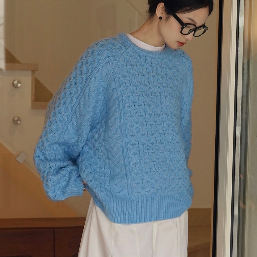 cable color sweater