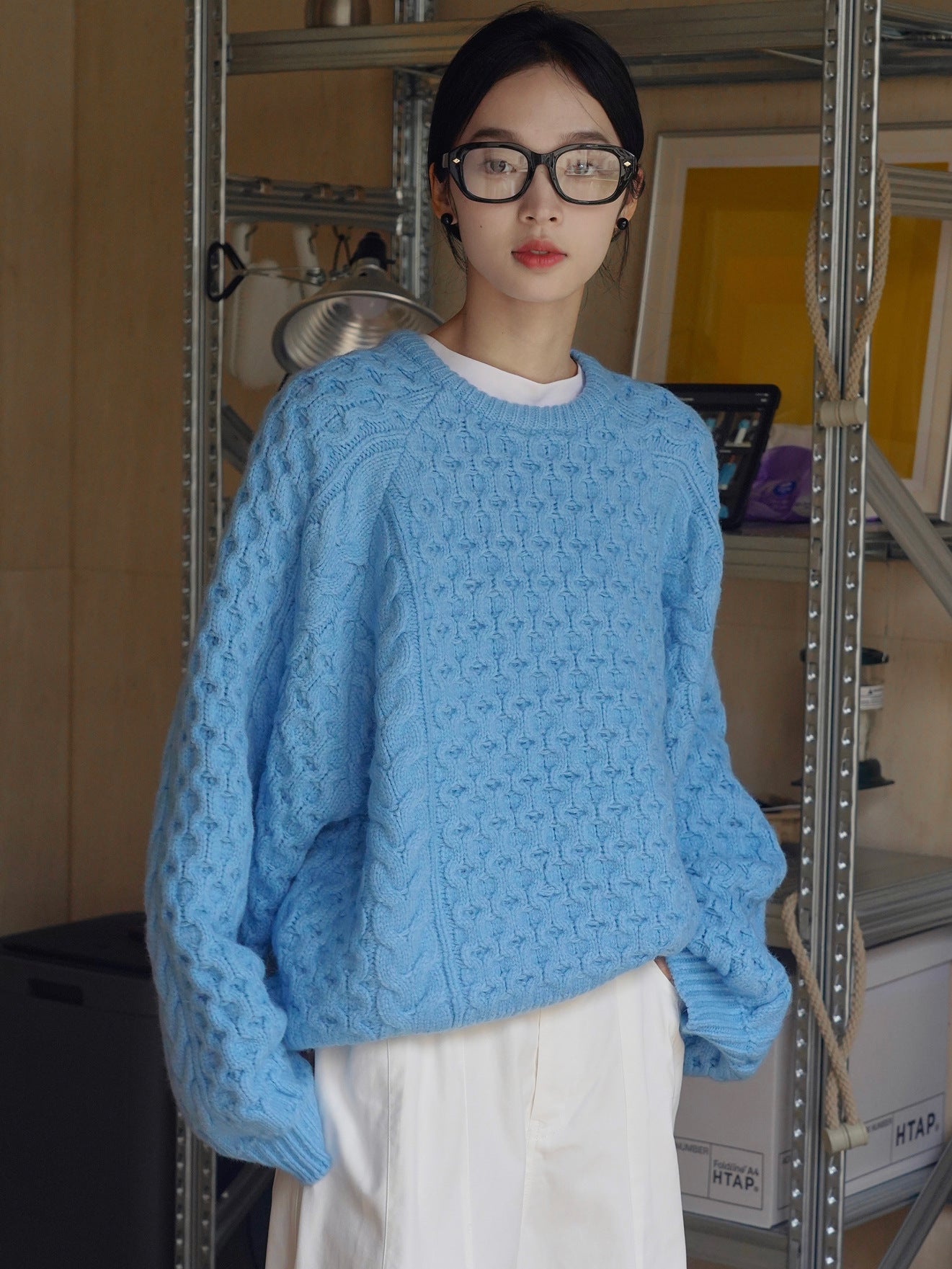 cable color sweater