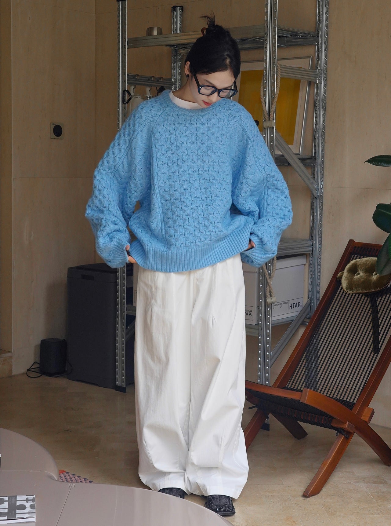 cable color sweater