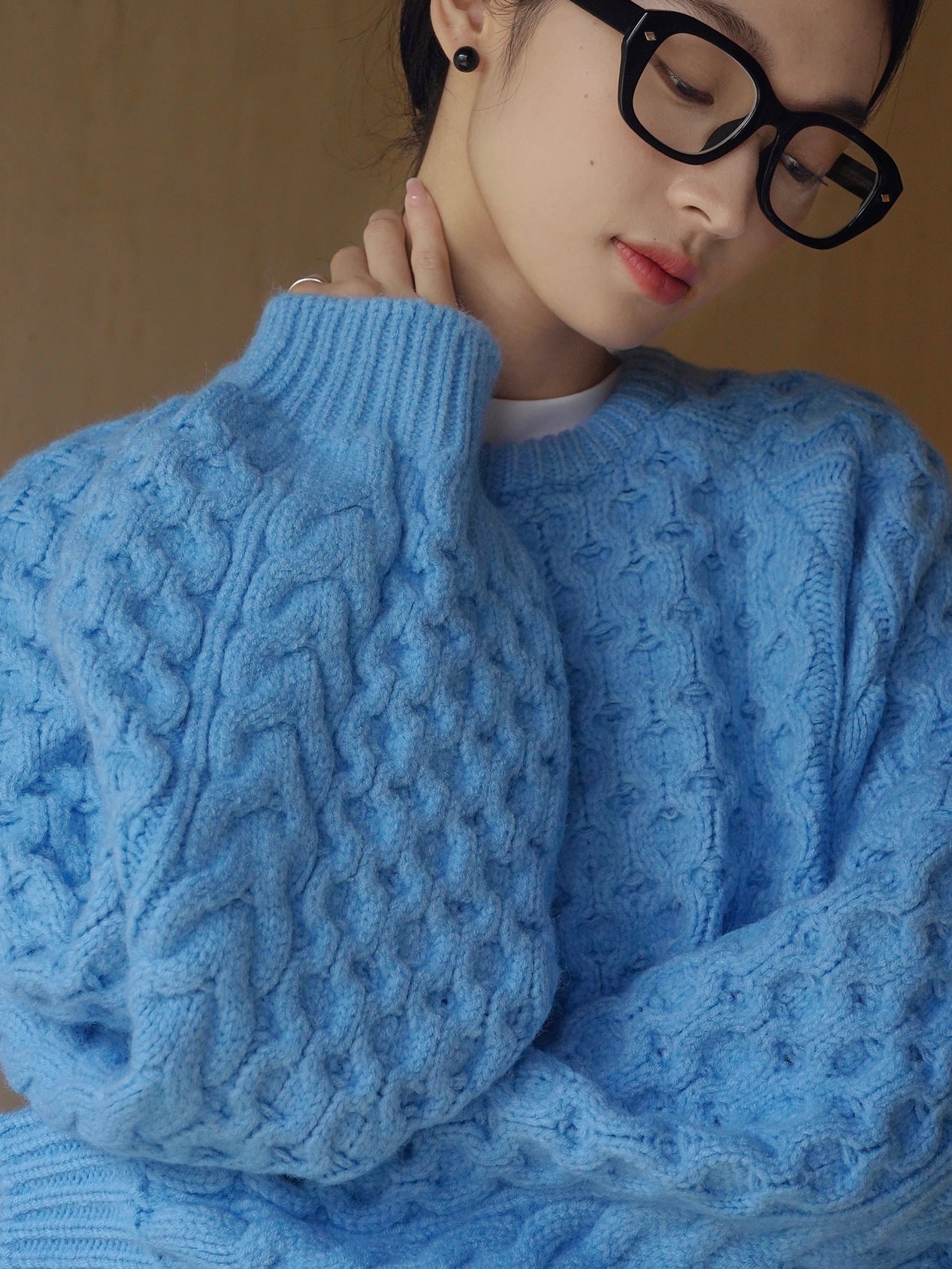 cable color sweater