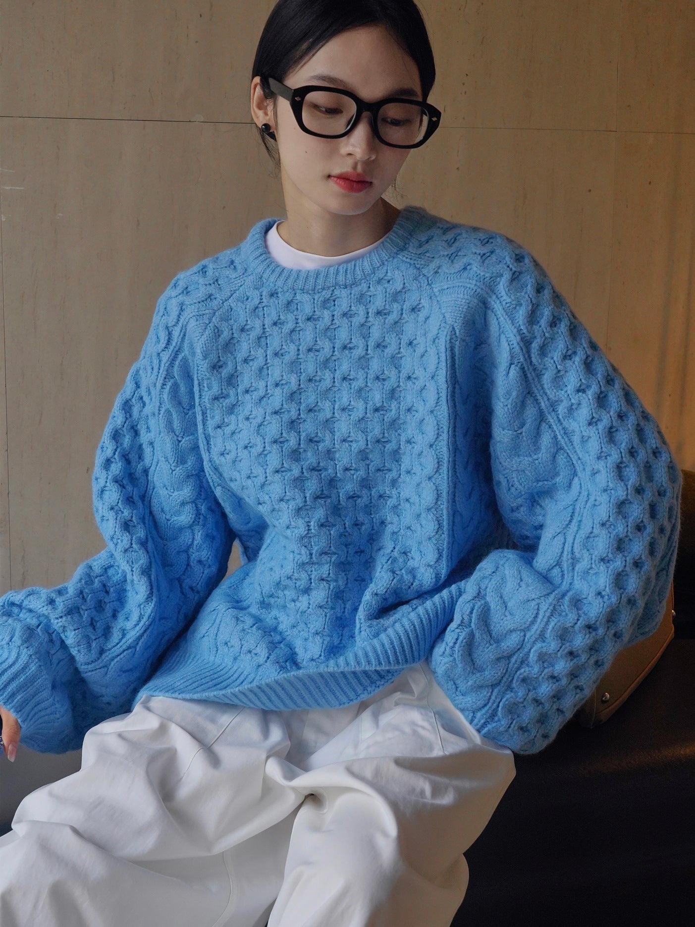 cable color sweater