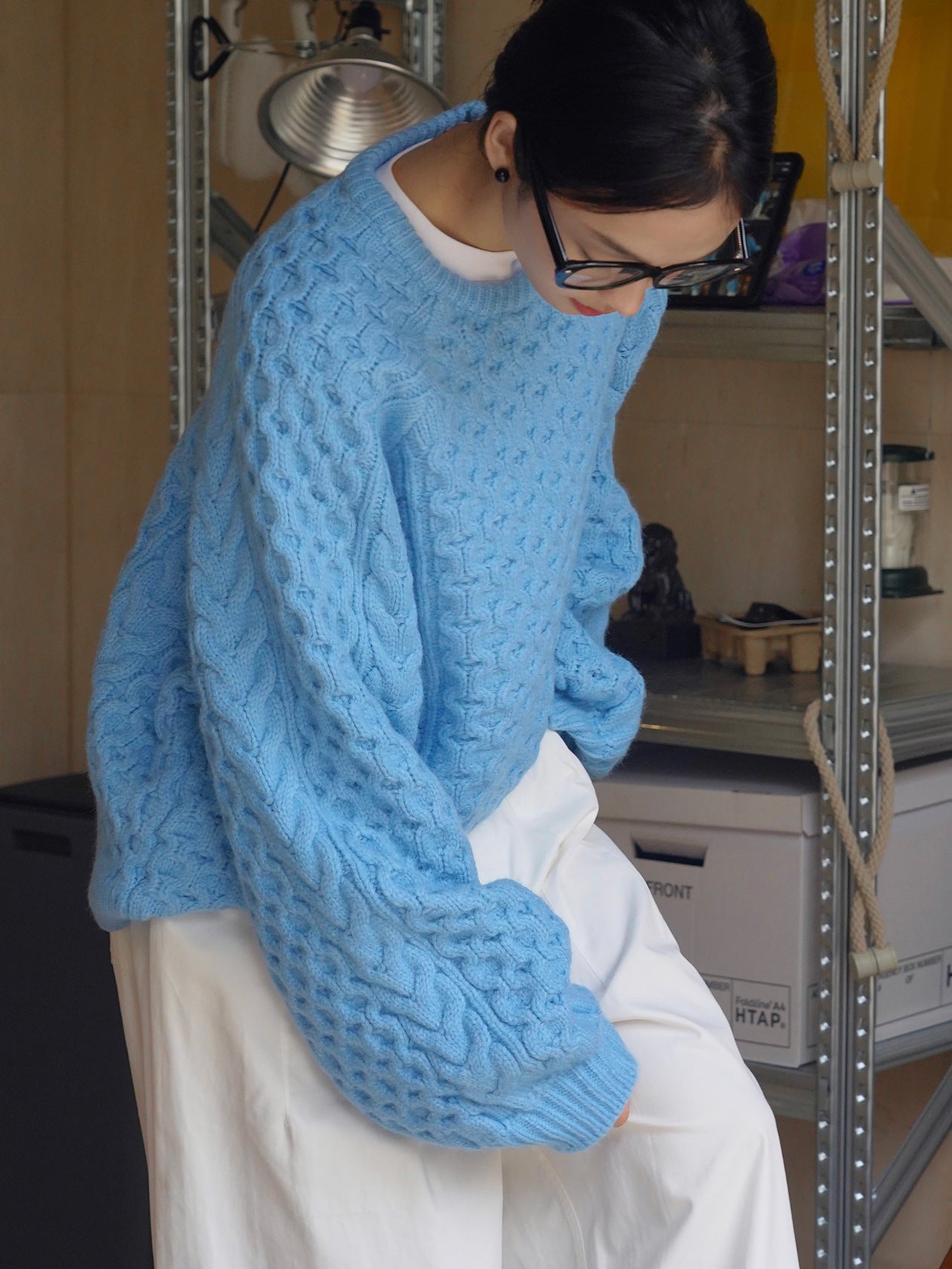 cable color sweater