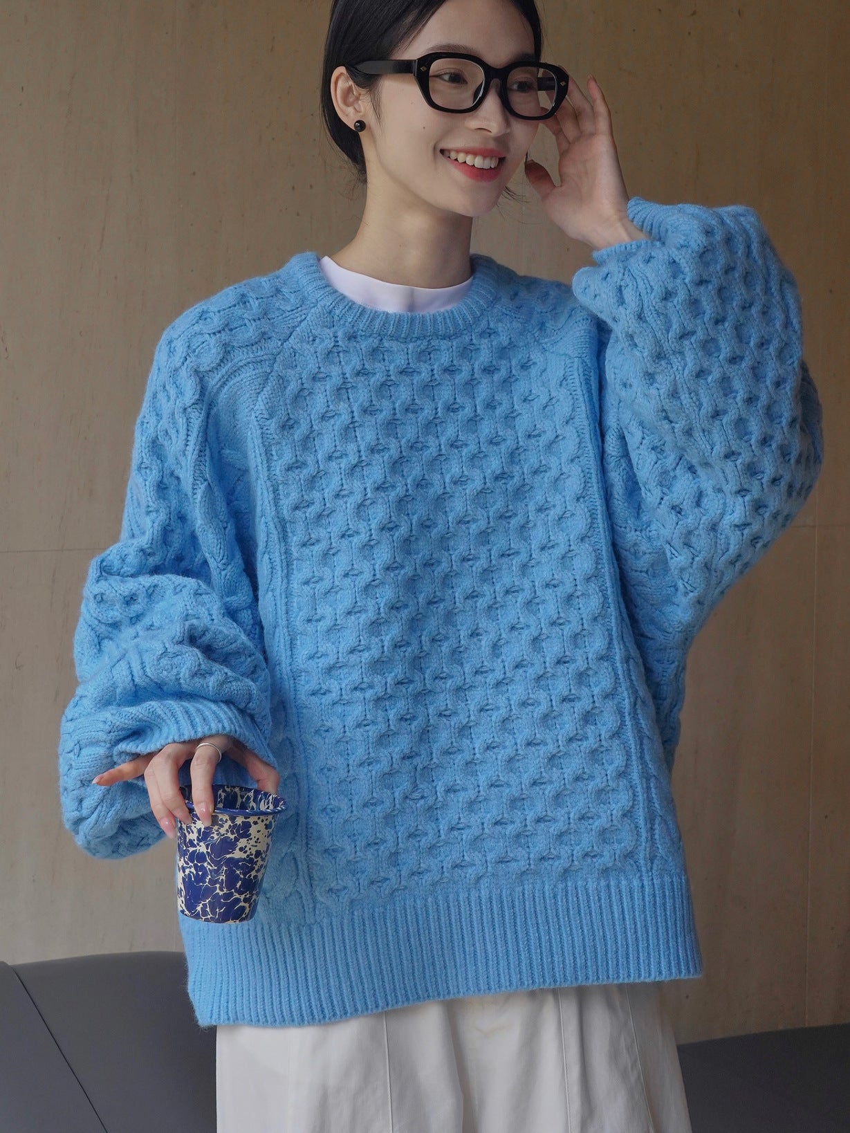 cable color sweater