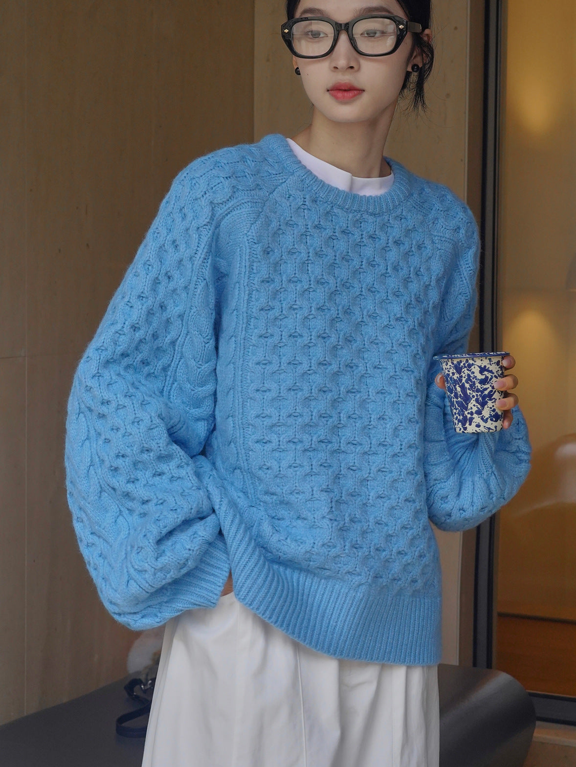 cable color sweater
