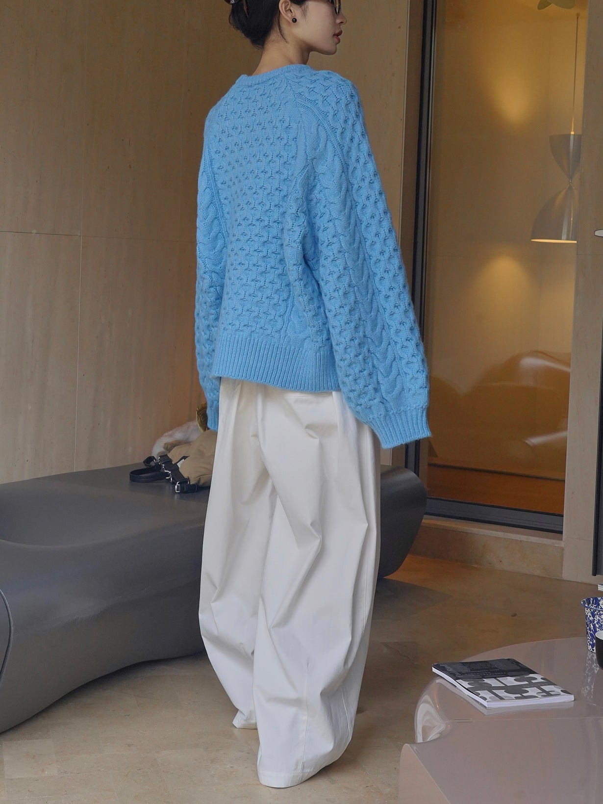 cable color sweater