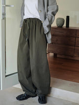 super wide cotton trouser