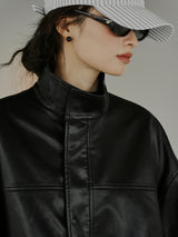 vegan leather jacket