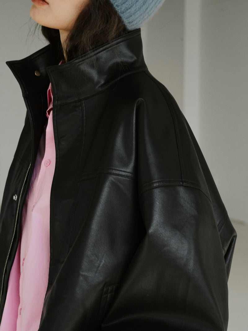 vegan leather jacket