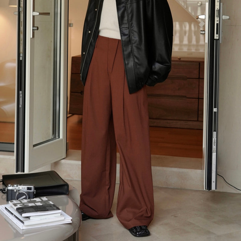 SOFT WIDE-LEG TROUSERS