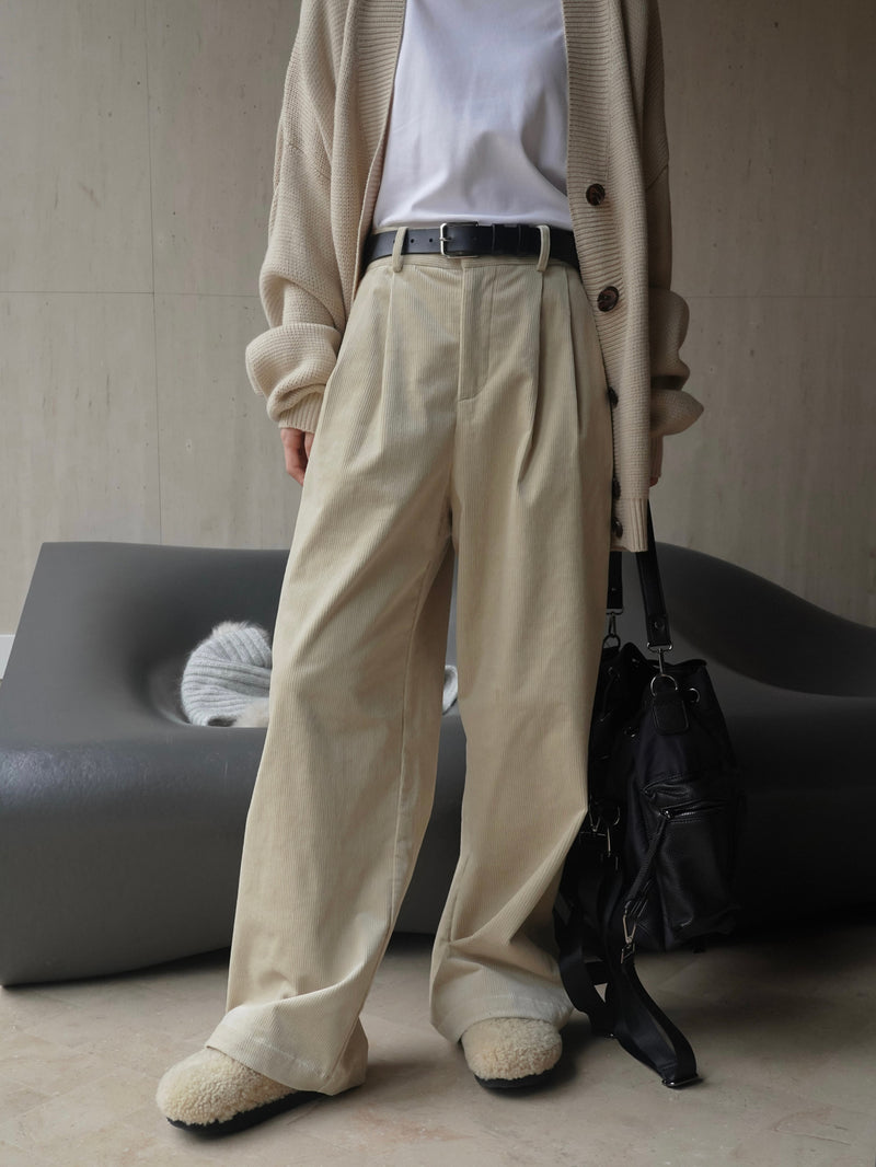 RELAXED CORDUROY TROUSERS