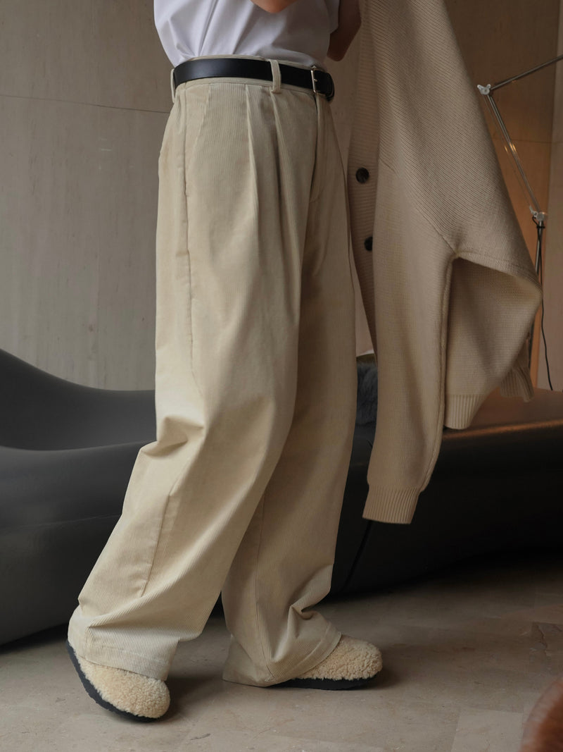 RELAXED CORDUROY TROUSERS