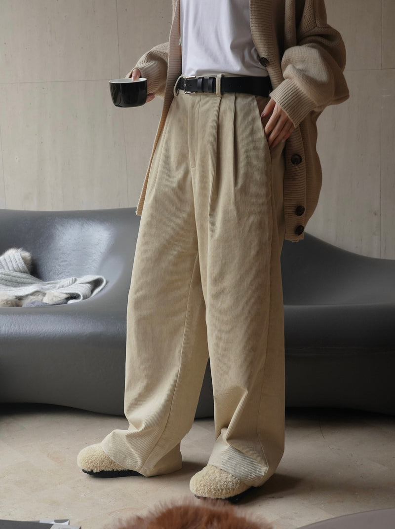 RELAXED CORDUROY TROUSERS