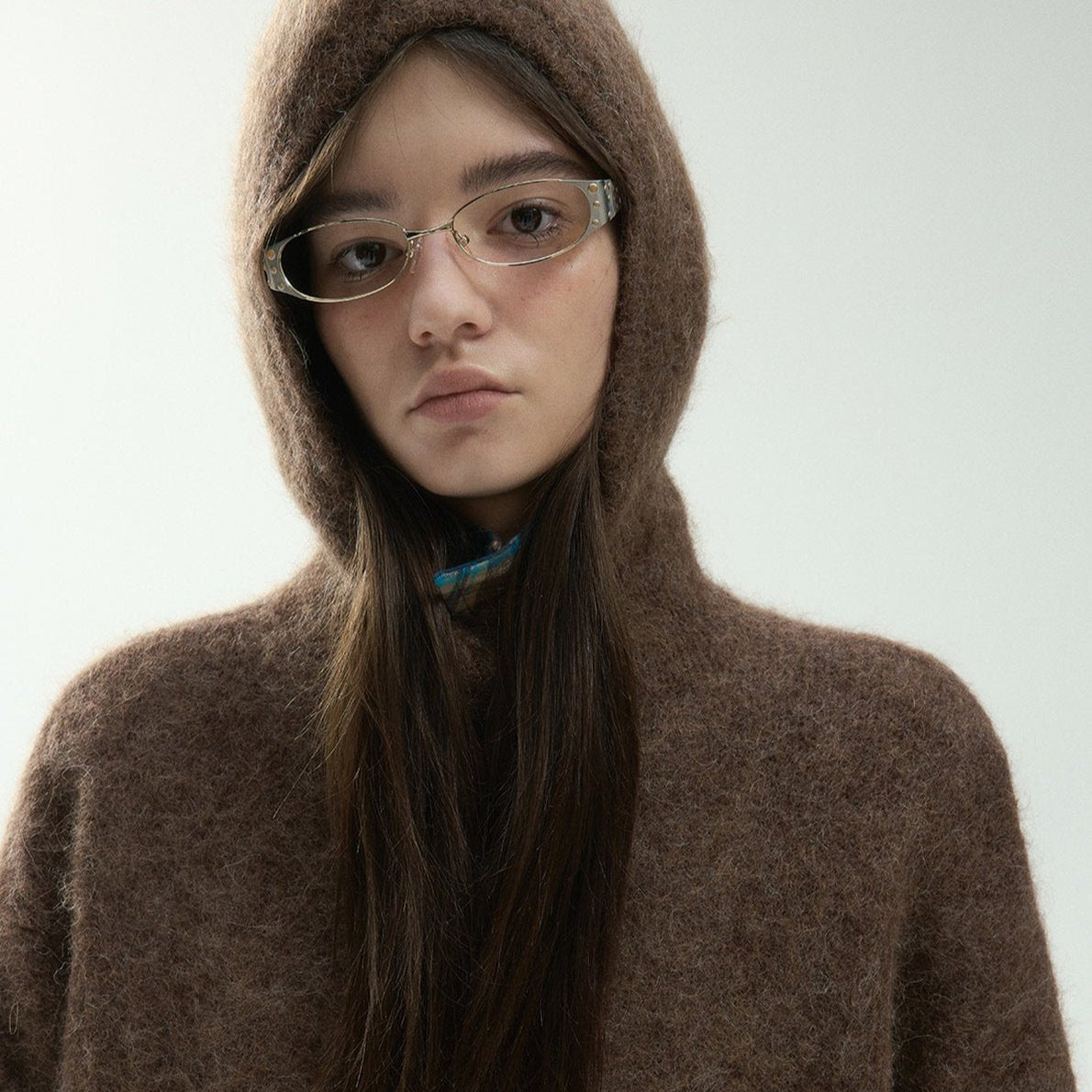 hoody alpaca blend sweater