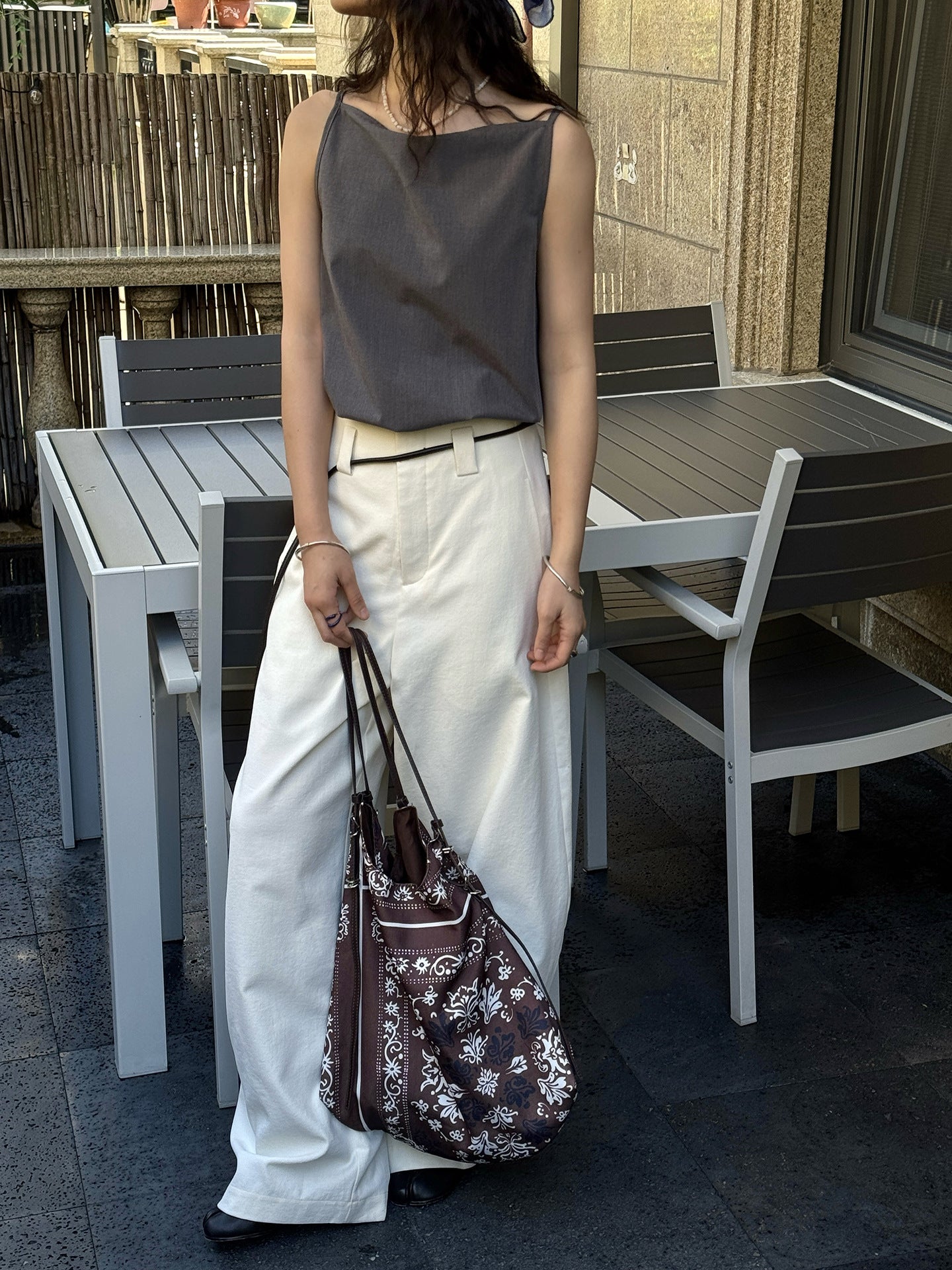 Boat Neck Strap Top