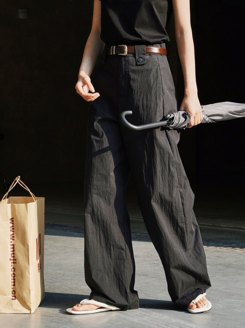 Simple wide leg trousers