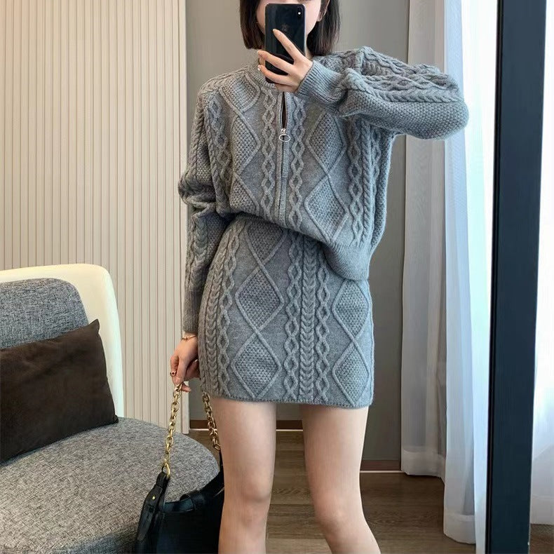 cable knitting co-ord