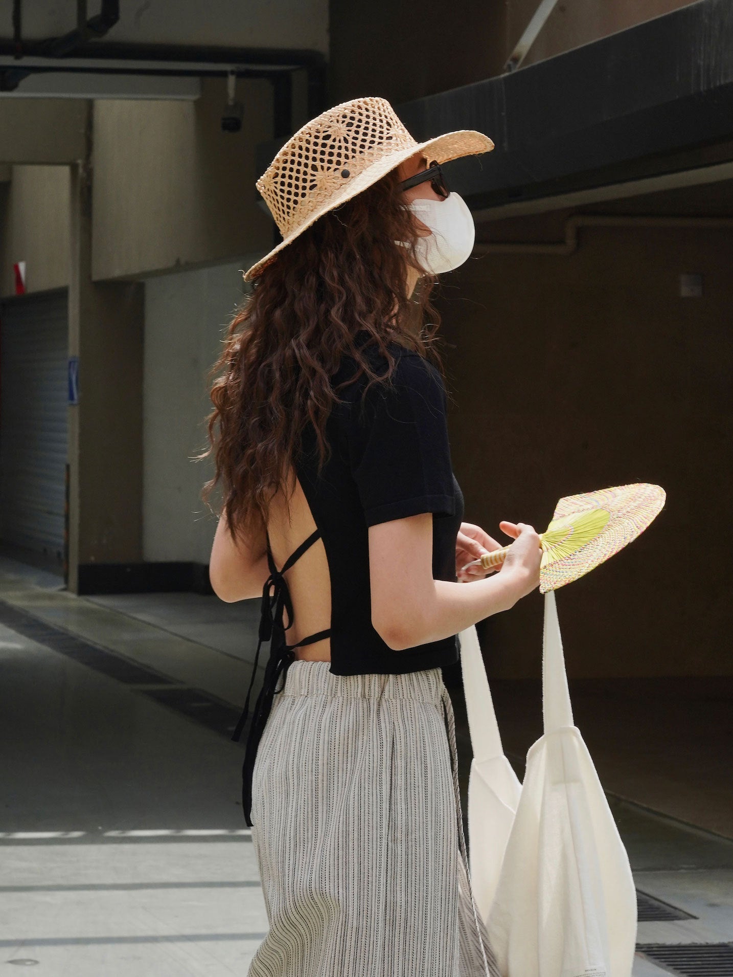 Back open summer knit
