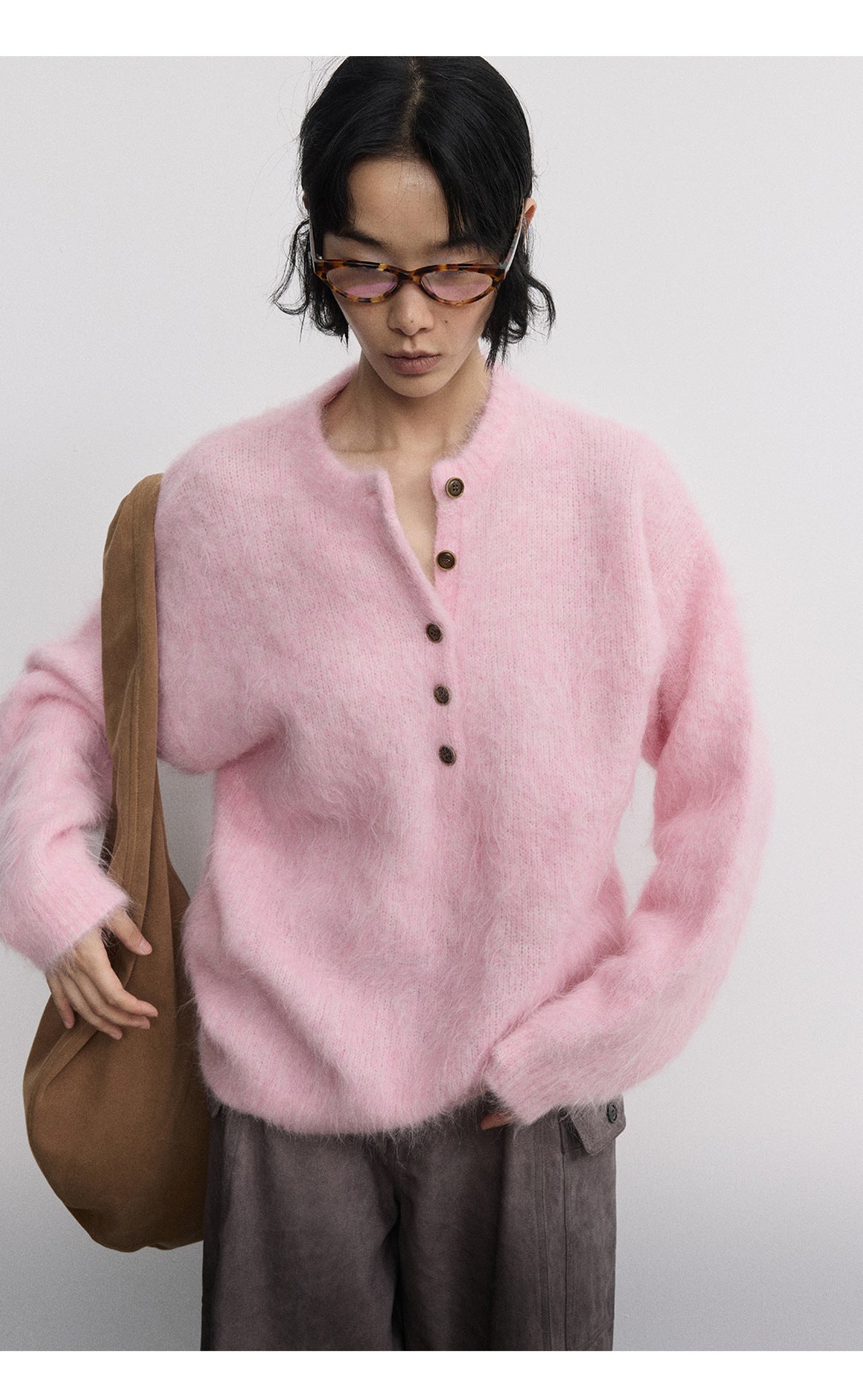 Shaggy alpaca sweater
