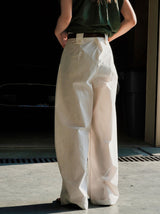 Simple wide leg trousers