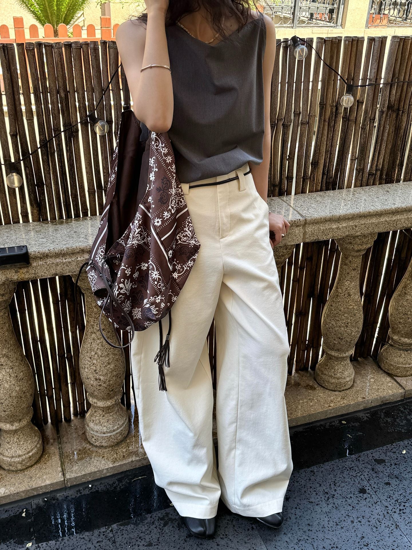 Boat Neck Strap Top