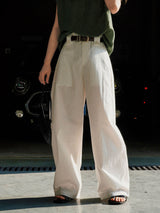 Simple wide leg trousers