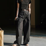 Simple wide leg trousers