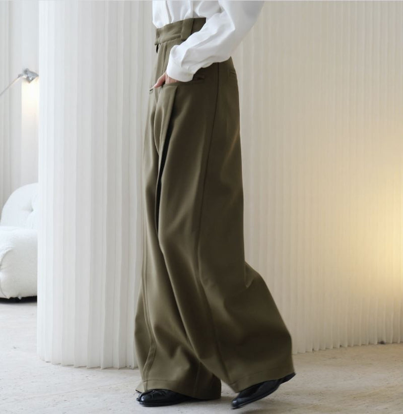 Wide A-line trousers