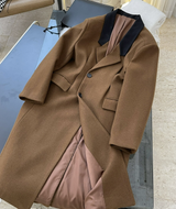 Notched Collar Wool blended Coat