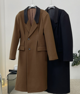 Notched Collar Wool blended Coat