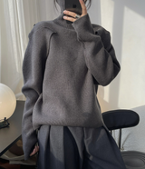 Big silhouette high neck sweater