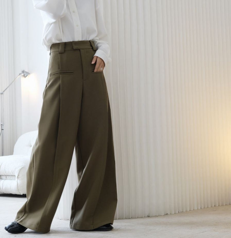 Wide A-line trousers